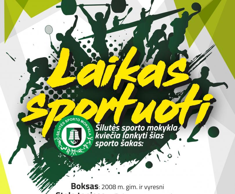 ŠILUTĖS SPORTO MOKYKLA ATNAUJINA UGDYMO PROCESĄ !!!